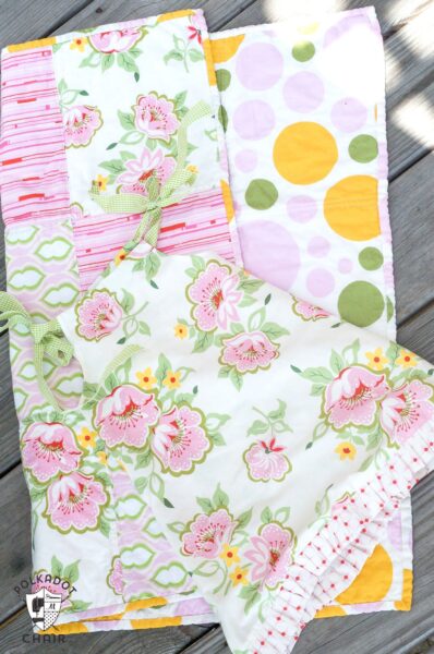 Baby Quilt and Dress made from Fat Quarters