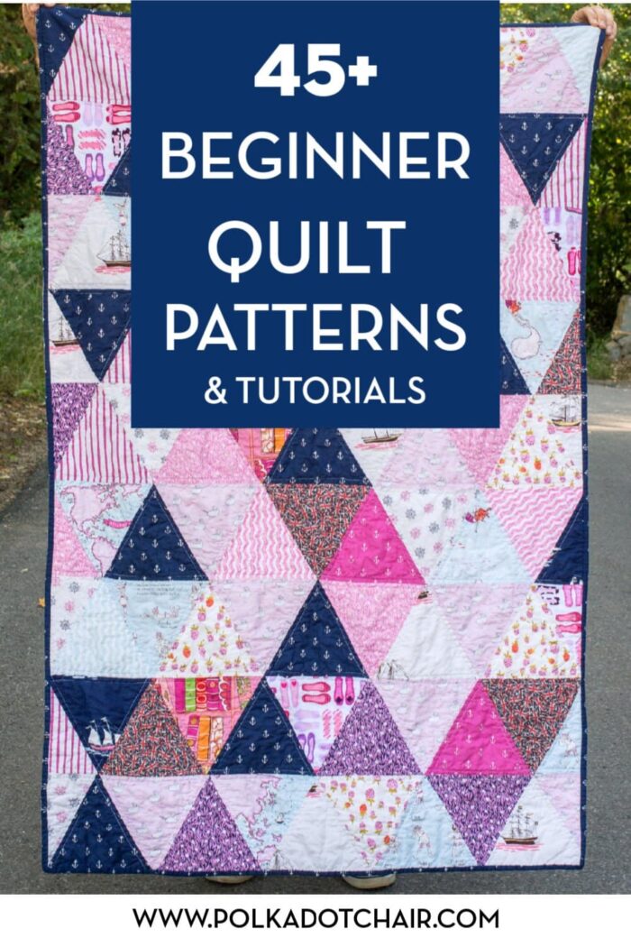 beginner quilt patterns - triangle quilt