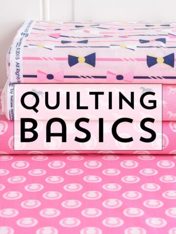 Learn some of the basics of quilting to help get you started if you're a beginning quilter.